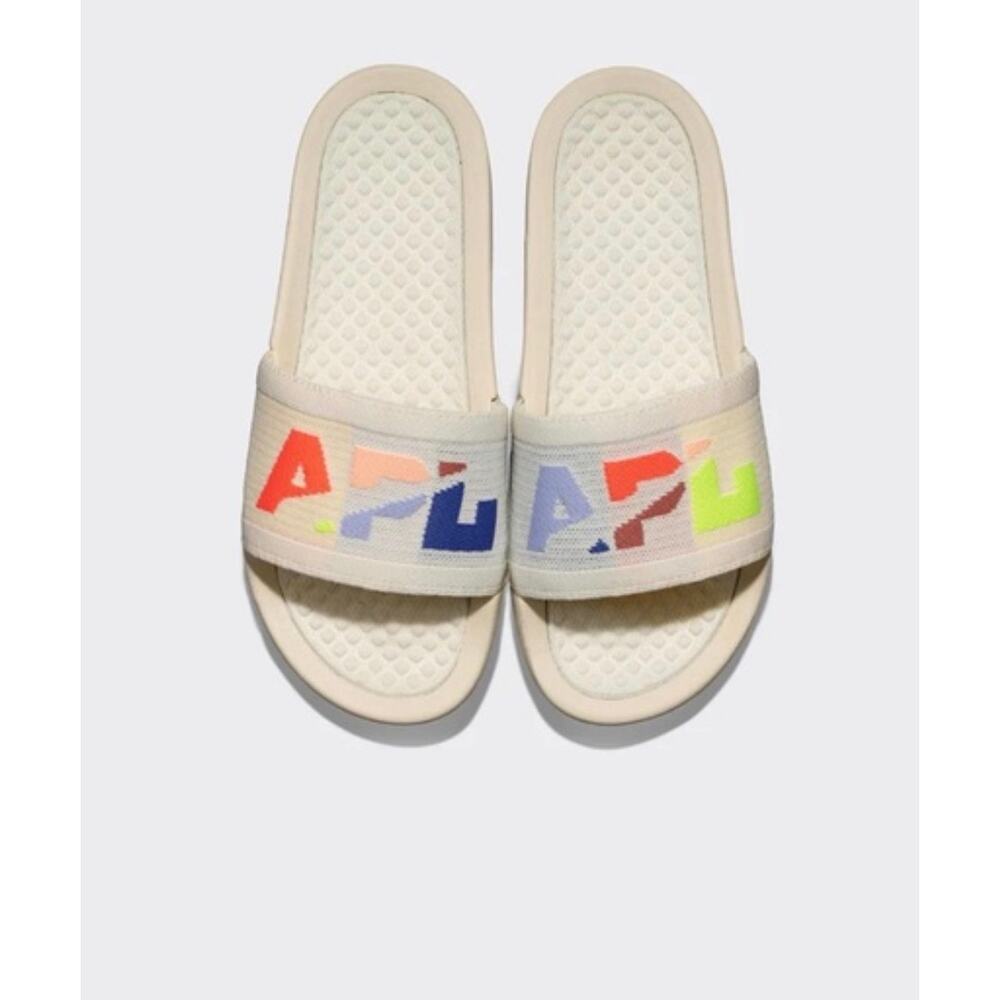 New APL techloom pristine neon blocked slides sandals size 9 - Picture 3 of 6